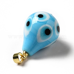 Ручной зла подвески бусины глаз&nbsp;LAMP-F026-04C