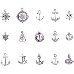 Тибетский серебряный якорь и шлемы для шлема TIBEP-PH0004-15AS-WH