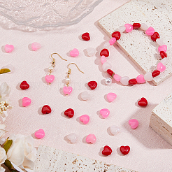 210шт 3 стиля непрозрачные акриловые бусины MACR-DC0001-15