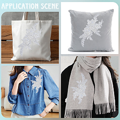 Аксессуары для вышивки цветочной марлей и блестками&nbsp;DIY-WH20081-002A