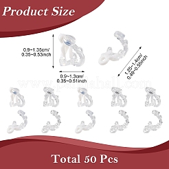 50 paio di orecchini a clip in plastica con 2 stili&nbsp;FIND-YW0012-89