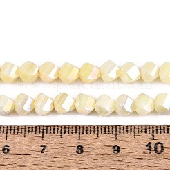 Антикоррозийные гальванические стеклянные бусины GLAA-T025-6mm-14H