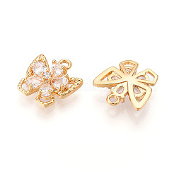 Латунные микро проложить кубического циркония подвески&nbsp;KK-N262-111B-G