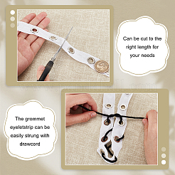 5 ярд хлопчатобумажных лент с люверсами OCOR-GA0001-77C