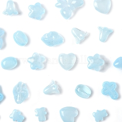 120 шт. 8 вида прозрачных стеклянных бусин-спрей GLAA-FS0002-21