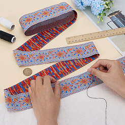 Ленты из полиэстера в этническом стиле&nbsp;OCOR-WH0105-108