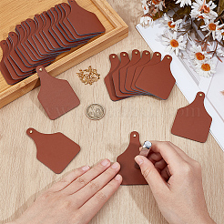30 шт. бирки из искусственной кожи DIY-OC0014-23