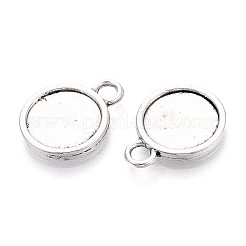 Тибетский стиль сеттинги сплава подвески кабошон PALLOY-N178-12AS-B