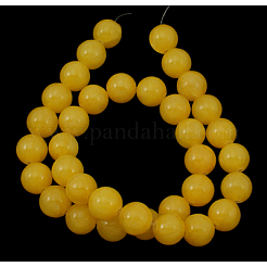 Chapelets de perles en jade jaune naturel&nbsp;X-JBR6mm-7