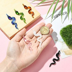 6 шт. 6-х цветные большие подвески ручной работы в технике лэмпворк&nbsp;LAMP-CJ0002-63