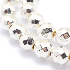 Гальванизировать немагнитных синтетический гематит бисер пряди&nbsp;G-L485-03D-S