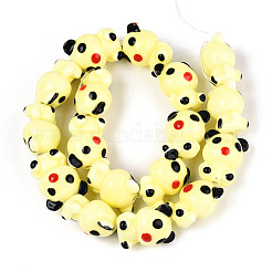 Фарфора ручной работы шарик нити PORC-N011-02D