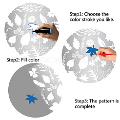 Трафареты для штампов из нержавеющей стали DIY-WH0238-008