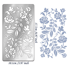 Трафареты для резки металла в стиле ретро из нержавеющей стали&nbsp;DIY-WH0242-298