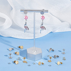 24 шт. 6 стиля ионного покрытия (IP) 304 нержавеющая сталь плоские круглые выводы штифта STAS-UN0050-66