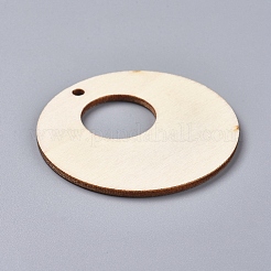 Pendentifs en bois de peuplier naturel vierge non fini&nbsp;WOOD-TAC0003-47