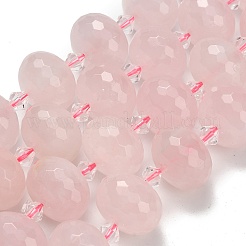 Природного розового кварца нитей бисера G-L642-I03-18x13mm