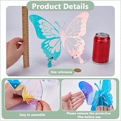 1 sac de présentoirs à bijoux et boucles d'oreilles en acrylique avec dos incliné au laser en forme de papillon&nbsp;ODIS-FG0002-02