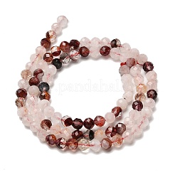 Натуральный гематоидный кварц / нитки из железистого кварца&nbsp;LS-G-RM2025524-A05-4mm