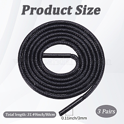 Круглый вощеный шнурок для ботинок&nbsp;OCOR-WH20007-225A-01