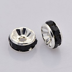 Perline distanziatori strass in ottone&nbsp;RB-A014-Z12mm-02S-NF