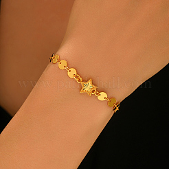 Messing-Sterne-Link Armbänder&nbsp;WL3635-2