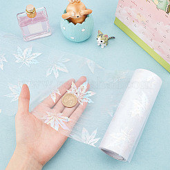 Осенняя тема кленовый лист узор органза лента&nbsp;OCOR-WH0057-11A