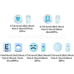 200шт акриловые бусины SACR-FS0001-31
