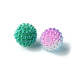 50 шт.5 цвета акриловые бусины из искусственного жемчуга OACR-FS0001-62B