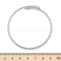 Открытый браслет-манжета из нержавеющей стали 304&nbsp;BJEW-C031-01P