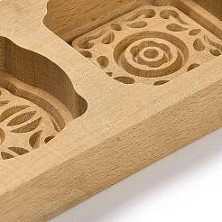 Цветочный узор из бука&nbsp;WOOD-K010-04B