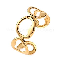 Браслеты-манжеты из нержавеющей стали 304 для женщин BJEW-G749-13G