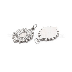 Pendentifs en acier inoxydable 304 avec monture en émail&nbsp;STAS-N097-184P