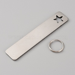 Брелок из нержавеющей стали 304&nbsp;KEYC-WH0004-35P