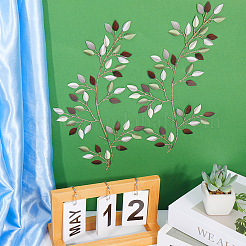 Железные листья ветки настенные украшения&nbsp;AJEW-WH0513-30A
