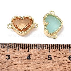 Verbindungsanhänger aus Messing und Glas&nbsp;GL-CBAD1D8-03G