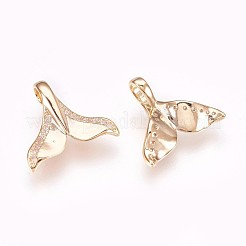 Латунные микро проложить кубического циркония подвески KK-P157-16G-NF