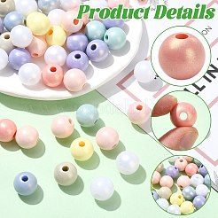 100 шт. окрашенные распылением смоляные бусины&nbsp;RESI-CJ0005-04