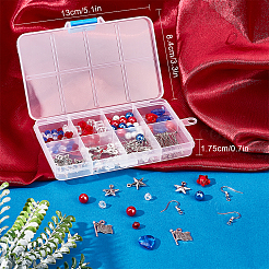 DIY-Set zum Basteln von Tropfenohrringen mit Unabhängigkeitstag-Motiv&nbsp;DIY-SC0018-27