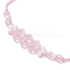 Браслеты из плетеных бусин с гальваническим покрытием из стекла&nbsp;BJEW-MZ00183-03