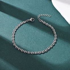 Браслеты-цепочки из нержавеющей стали 304&nbsp;BJEW-P376-03P