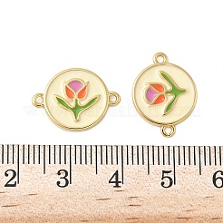 Латунные разноцветные эмалевые соединительные подвески&nbsp;KK-C110-10G