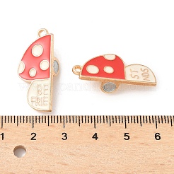 Подвески из сплава с красной эмалью&nbsp;PALLOY-V006-02G