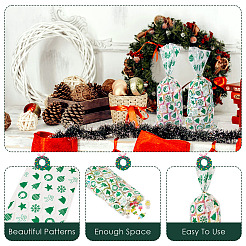 50 шт. прямоугольные прозрачные пластиковые пакеты для хранения печенья с рождественской тематикой&nbsp;XMAS-TA0001-01