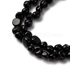 Натуральный черный турмалин бисер нитей&nbsp;G-I389-A30-A