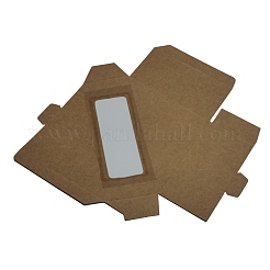 Треугольная коробка для сэндвичей из крафт-бумаги CON-WH0087-63