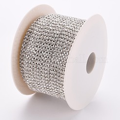 Chaînes de strass en laiton galvanisé&nbsp;CD-TAC0005-01S