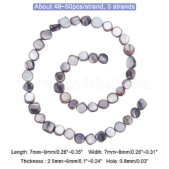 5 нить бусин из натуральных пресноводных ракушек SHEL-CA0001-012