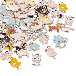 Подвески из эмали и сплава&nbsp;ENAM-BC0001-03