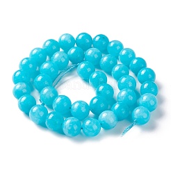 Натуральный белый нефрит имитация амазонит бисера пряди&nbsp;G-I299-F04-10mm